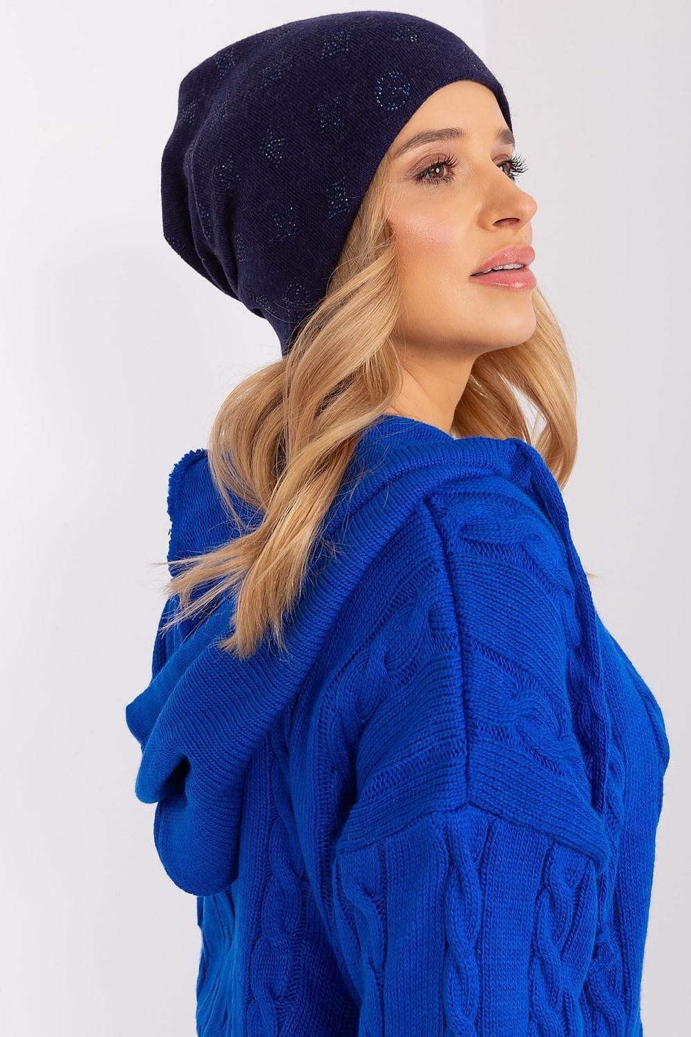 Women Winter Beanie Cashmere Rhinestone - ShalayeFashion