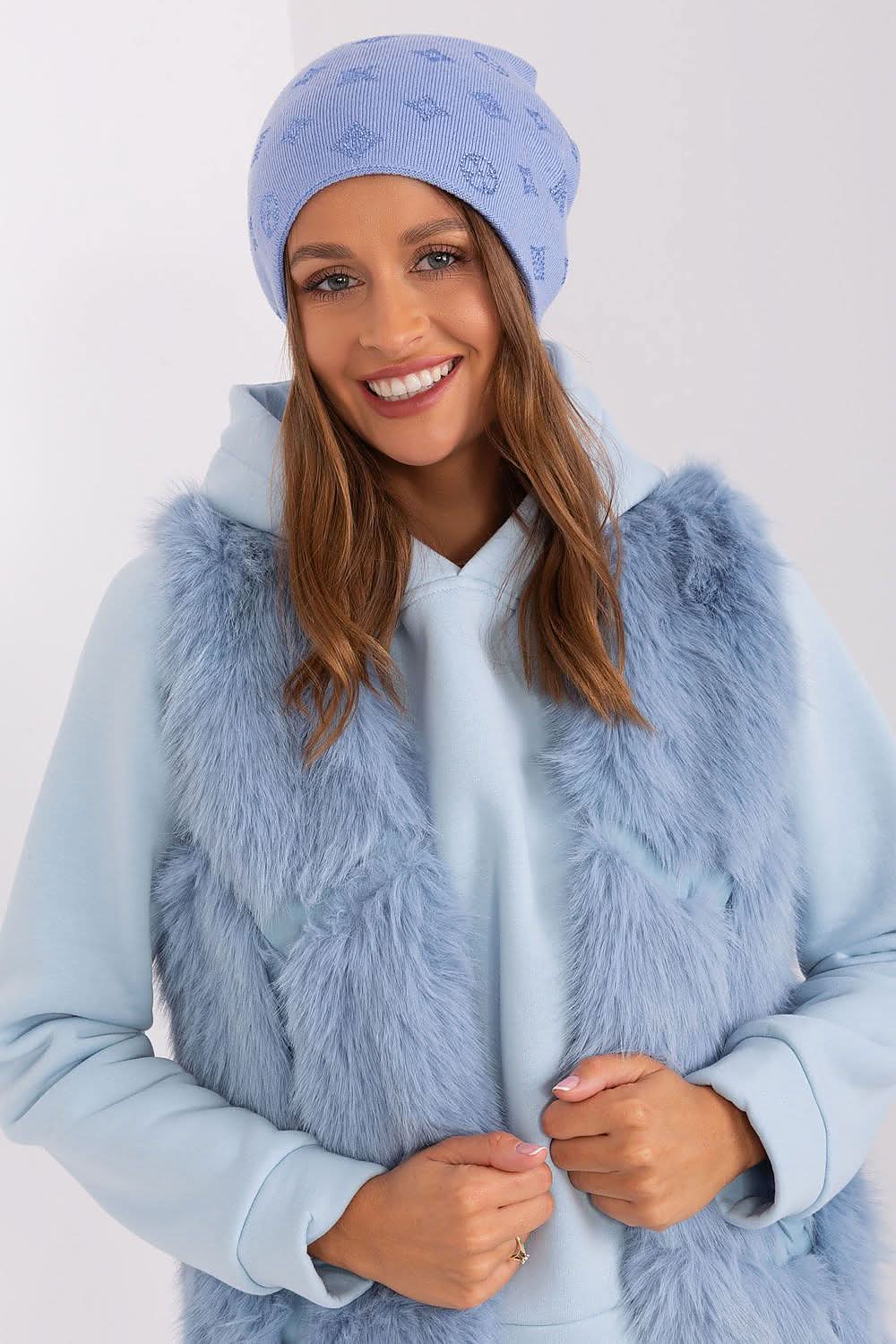 Women Winter Beanie Cashmere Rhinestone - ShalayeFashion