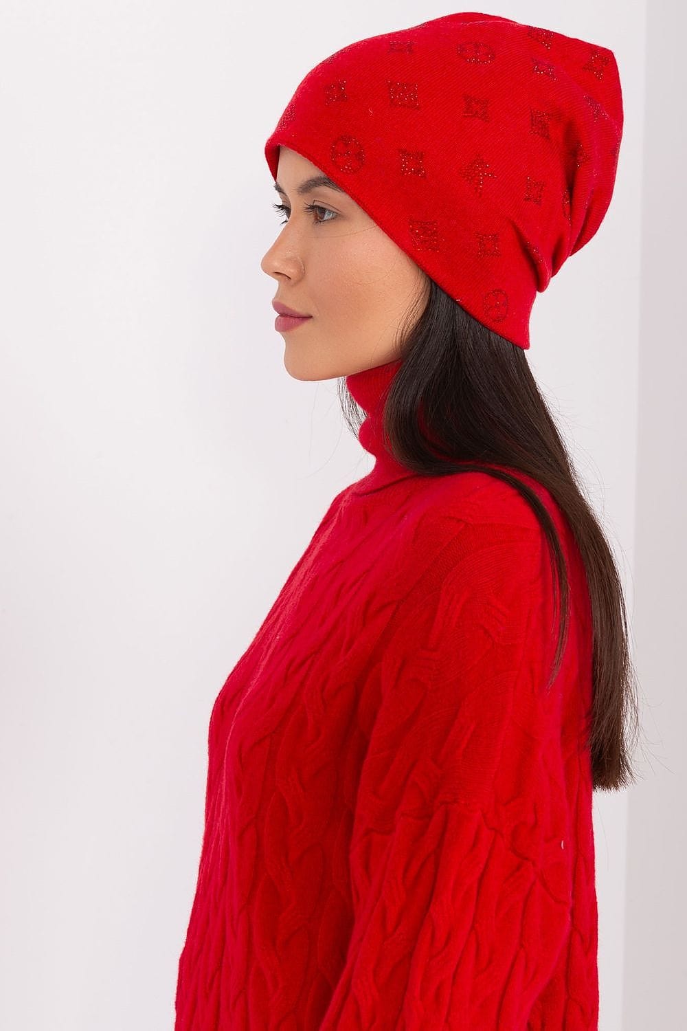 Women Winter Beanie Cashmere Rhinestone - ShalayeFashion