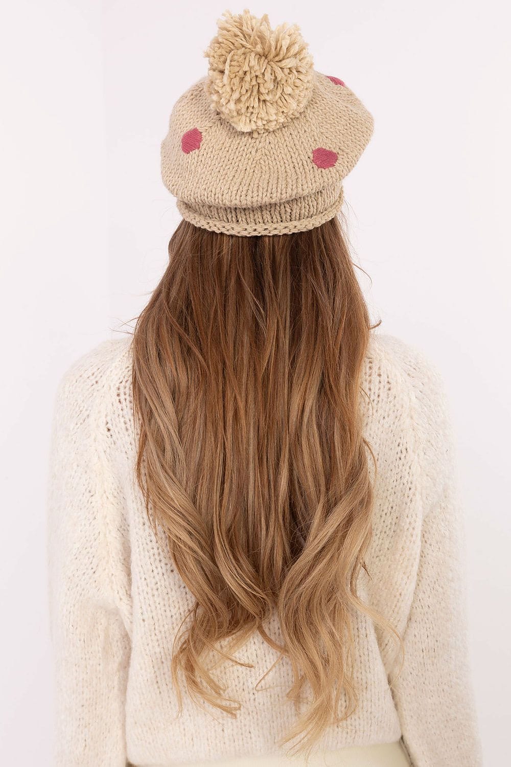 Women Winter Beanie Decorative Dots Pom - ShalayeFashion