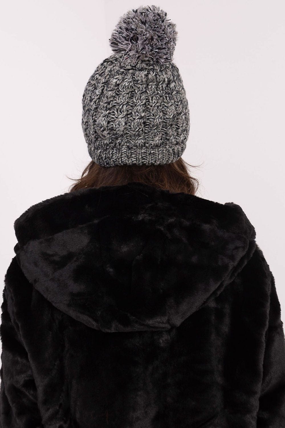 Women Winter Beanie Rhinestone Pom - ShalayeFashion