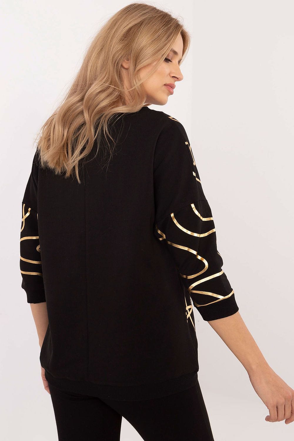 Women Zircon Print Blouse Cotton Elastane - ShalayeFashion