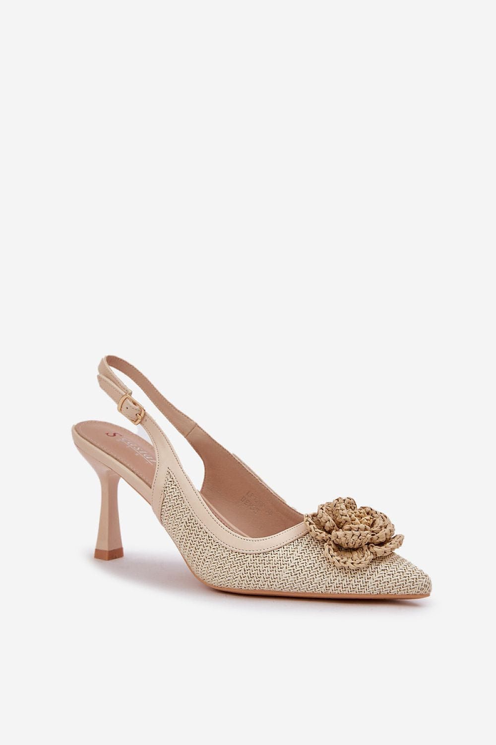 Women's Braided Heels Open Heel Flower - ShalayeFashion