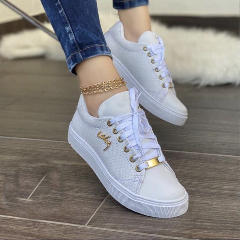 Women’s Breathable Lace - Up Sneakers - ShalayeFashion