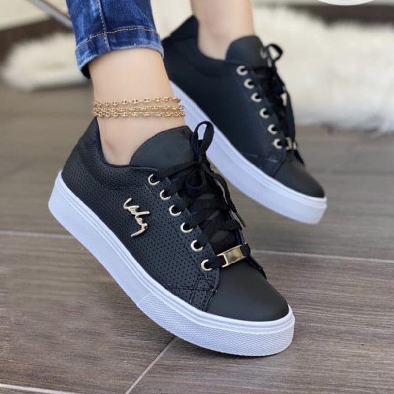 Women’s Breathable Lace - Up Sneakers - ShalayeFashion