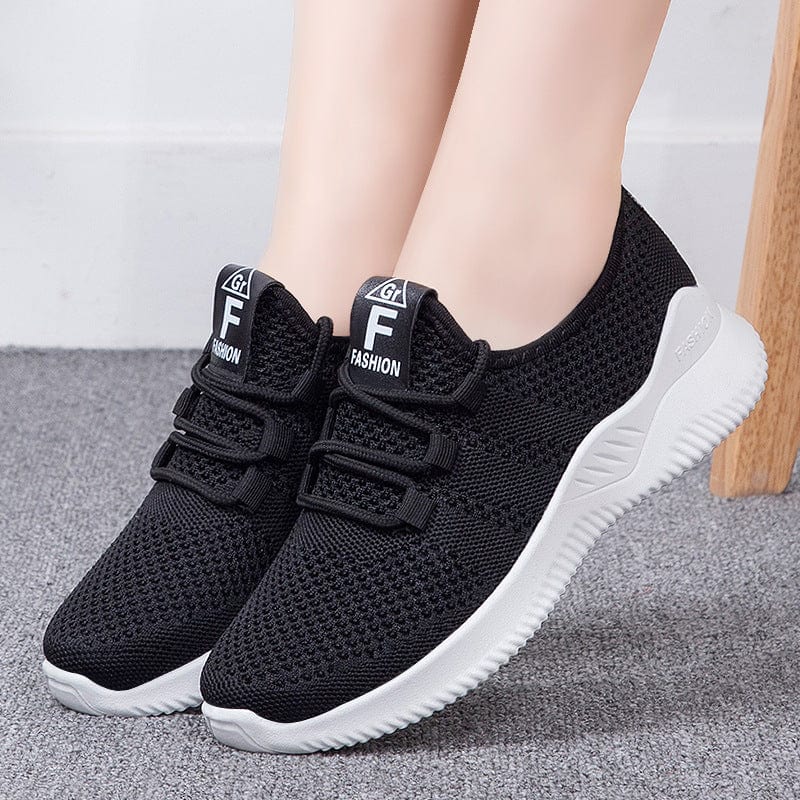 Women’s Breathable Woven Sneakers - ShalayeFashion