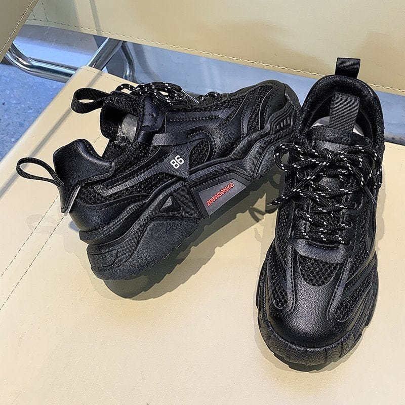Women’s Candy Color Platform Sneakers - ShalayeFashion