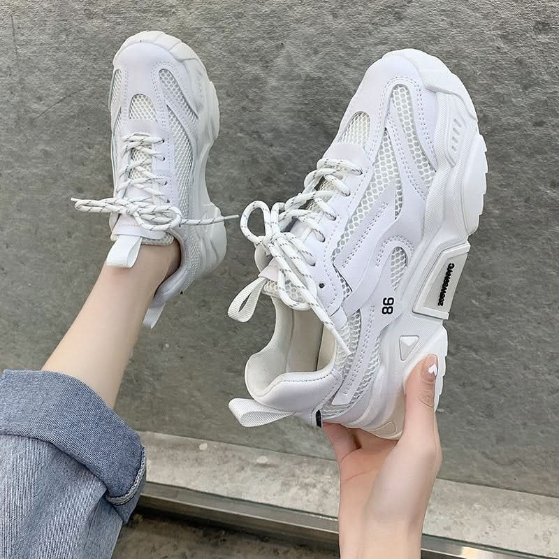 Women’s Candy Color Platform Sneakers - ShalayeFashion