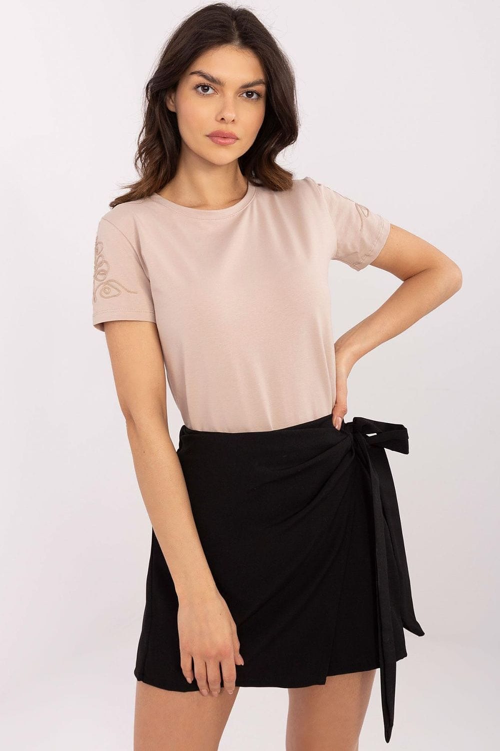 Women’s Casual Embroidered Cotton T-Shirt - ShalayeFashion