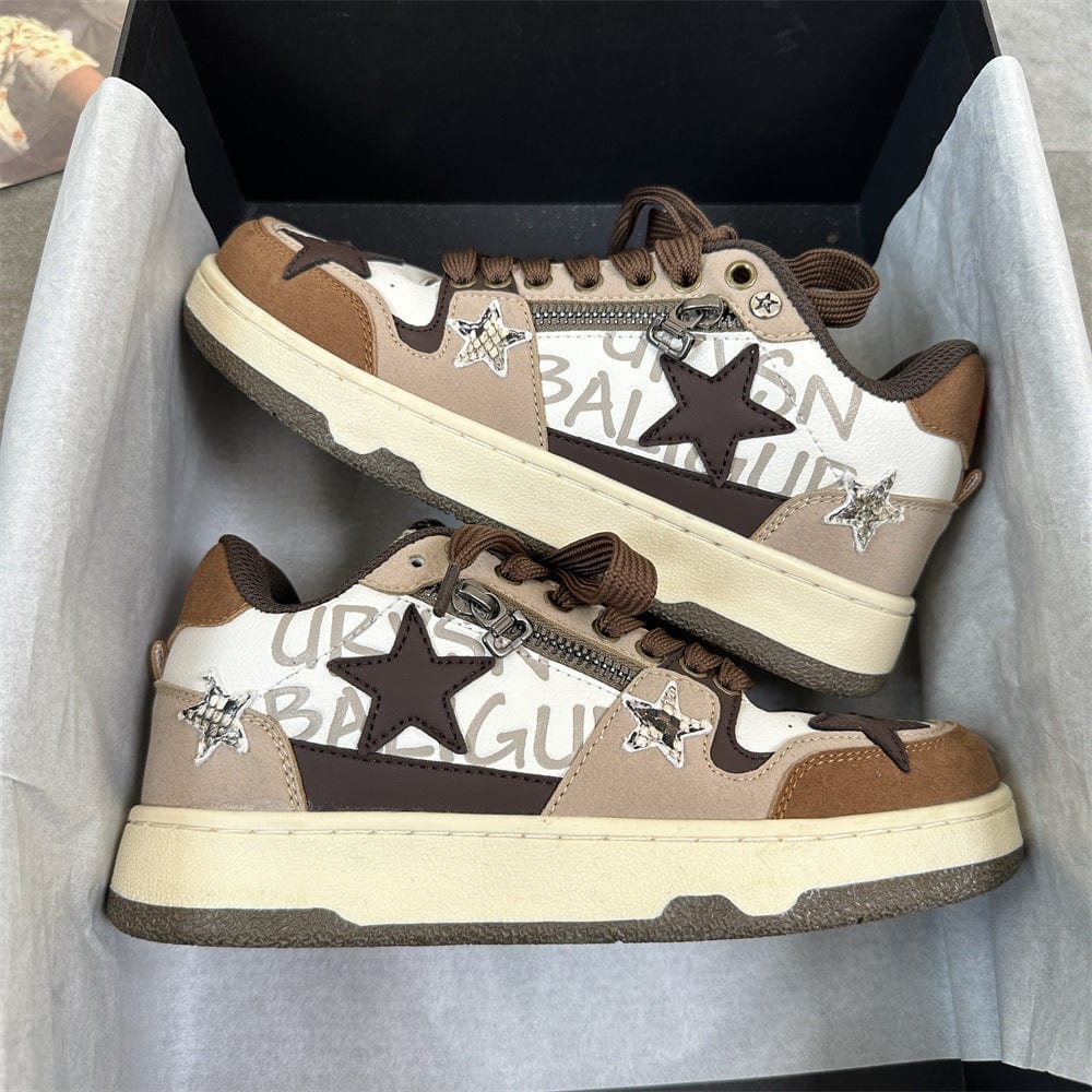 Women’s Casual Low - Top Fashion Sneakers - ShalayeFashion