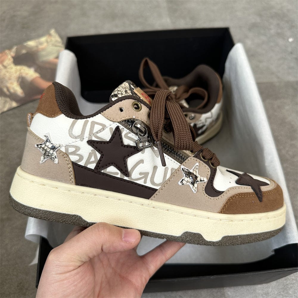 Women’s Casual Low - Top Fashion Sneakers - ShalayeFashion