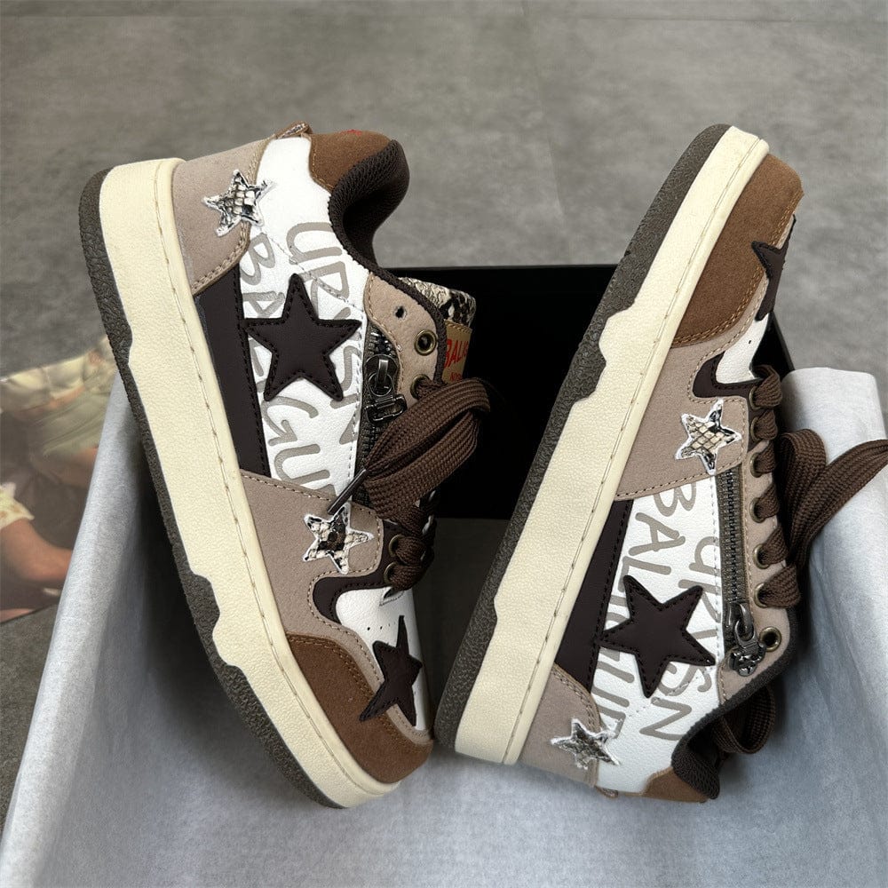 Women’s Casual Low - Top Fashion Sneakers - ShalayeFashion
