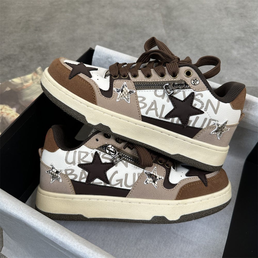 Women’s Casual Low - Top Fashion Sneakers - ShalayeFashion