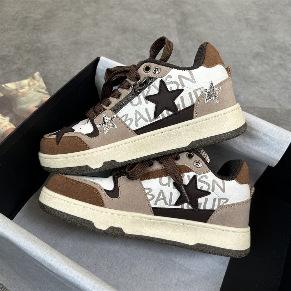 Women’s Casual Low - Top Fashion Sneakers - ShalayeFashion