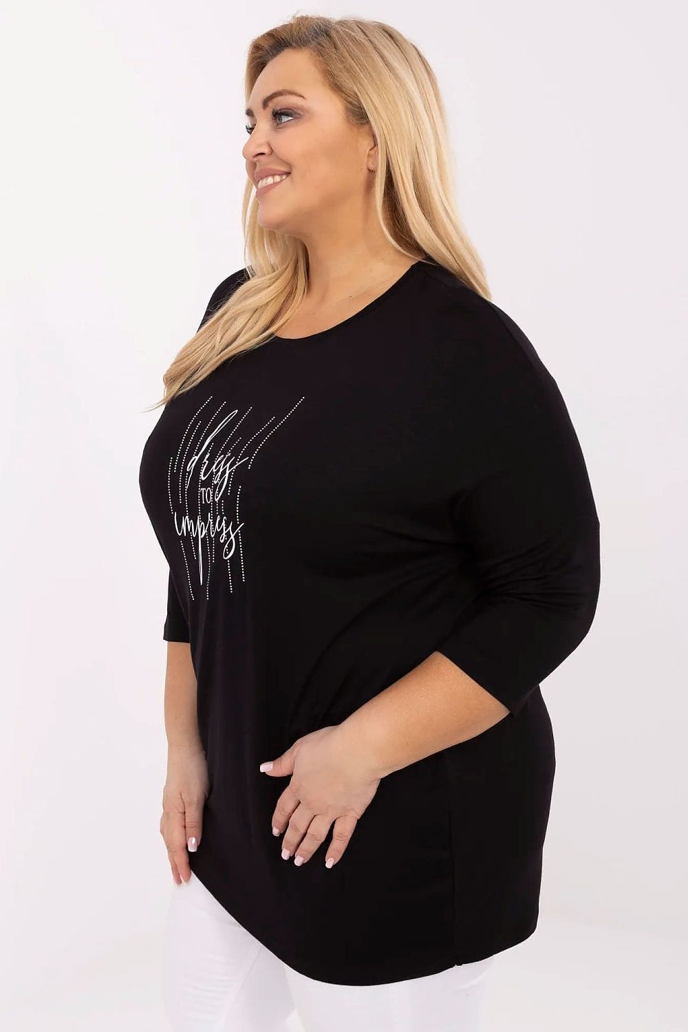 Women’s Casual Rhinestone Detail Blouse - ShalayeFashion