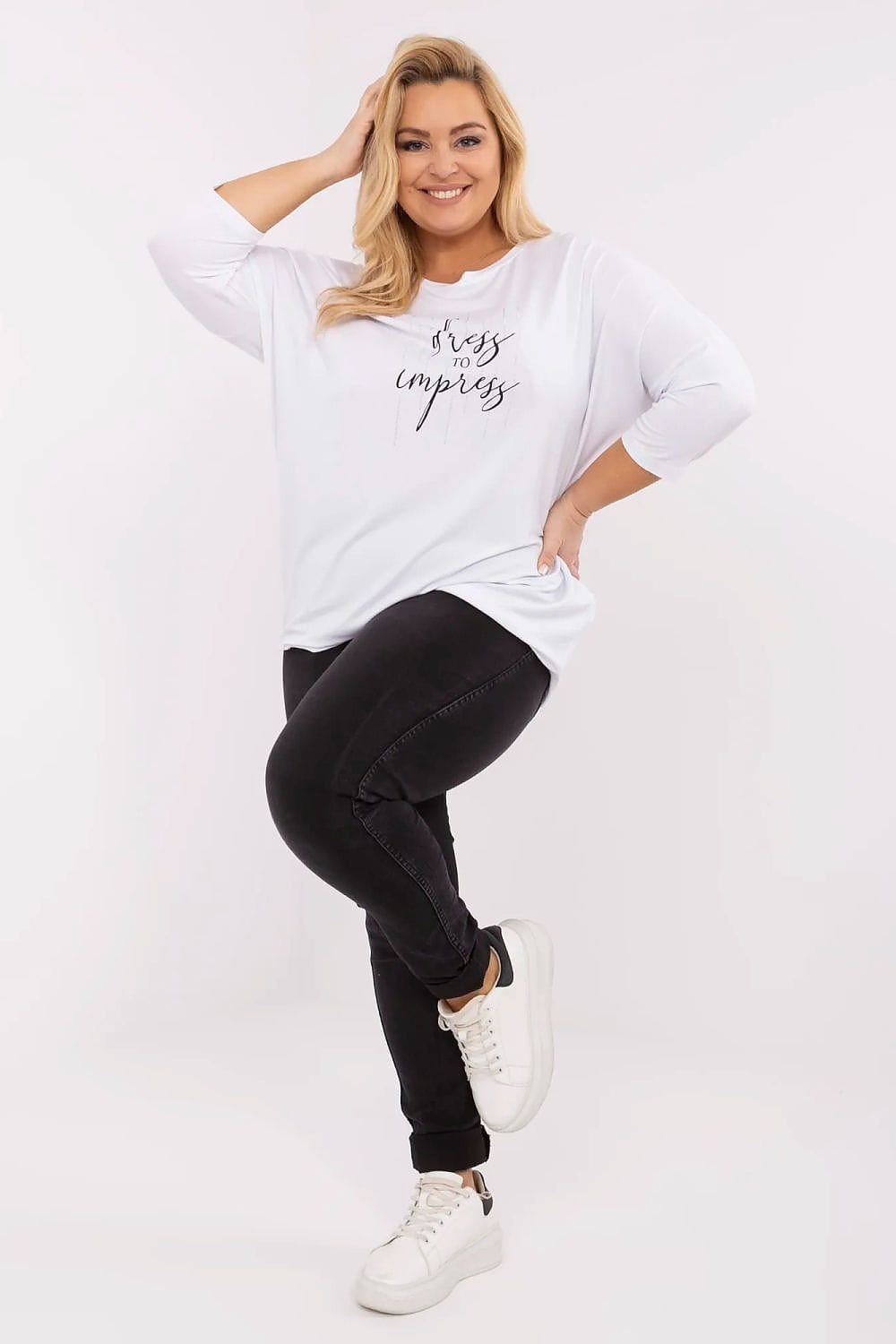 Women’s Casual Rhinestone Detail Blouse - ShalayeFashion