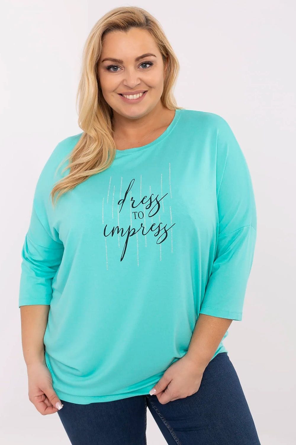 Women’s Casual Rhinestone Detail Blouse - ShalayeFashion