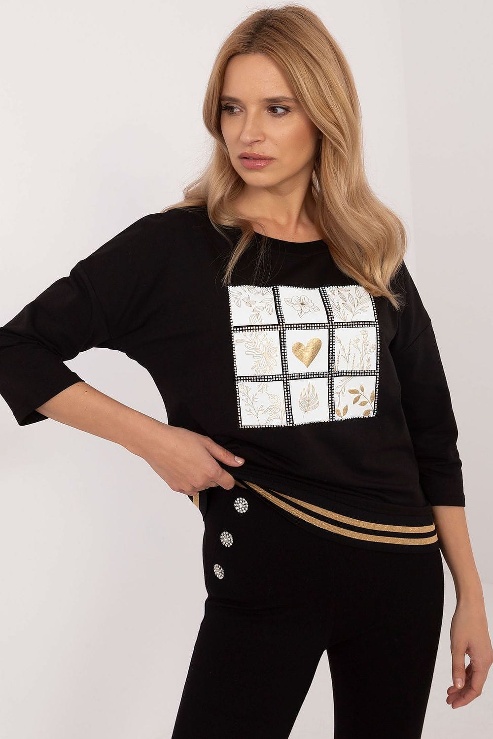 Women’s Casual Sequin Print Blouse - ShalayeFashion