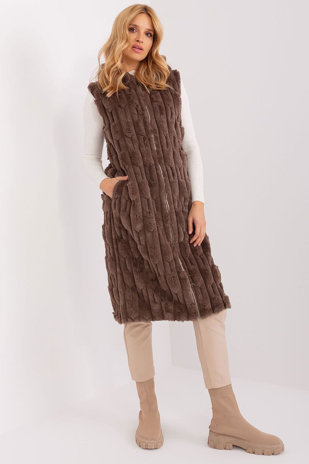 Women’s Casual Sleeveless Vest Gilet - ShalayeFashion