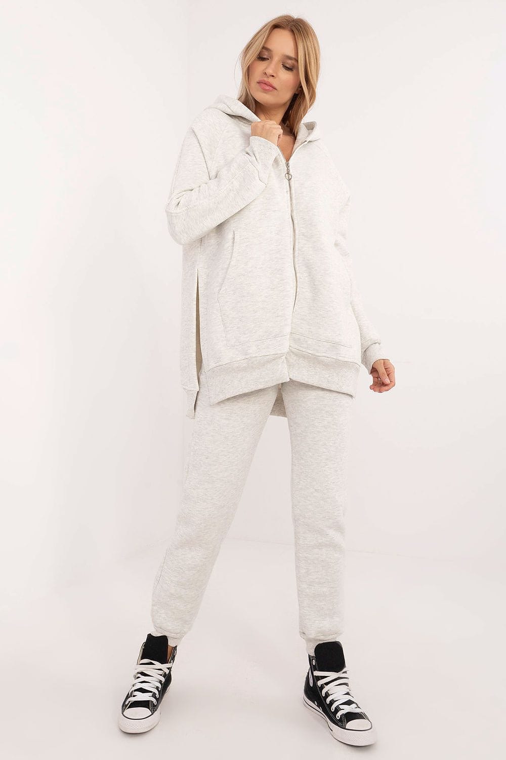 Women’s Casual Zippered Tracksuit Set - ShalayeFashion