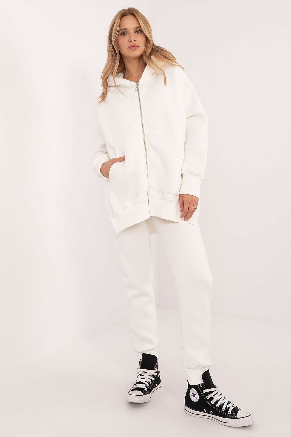 Women’s Casual Zippered Tracksuit Set - ShalayeFashion