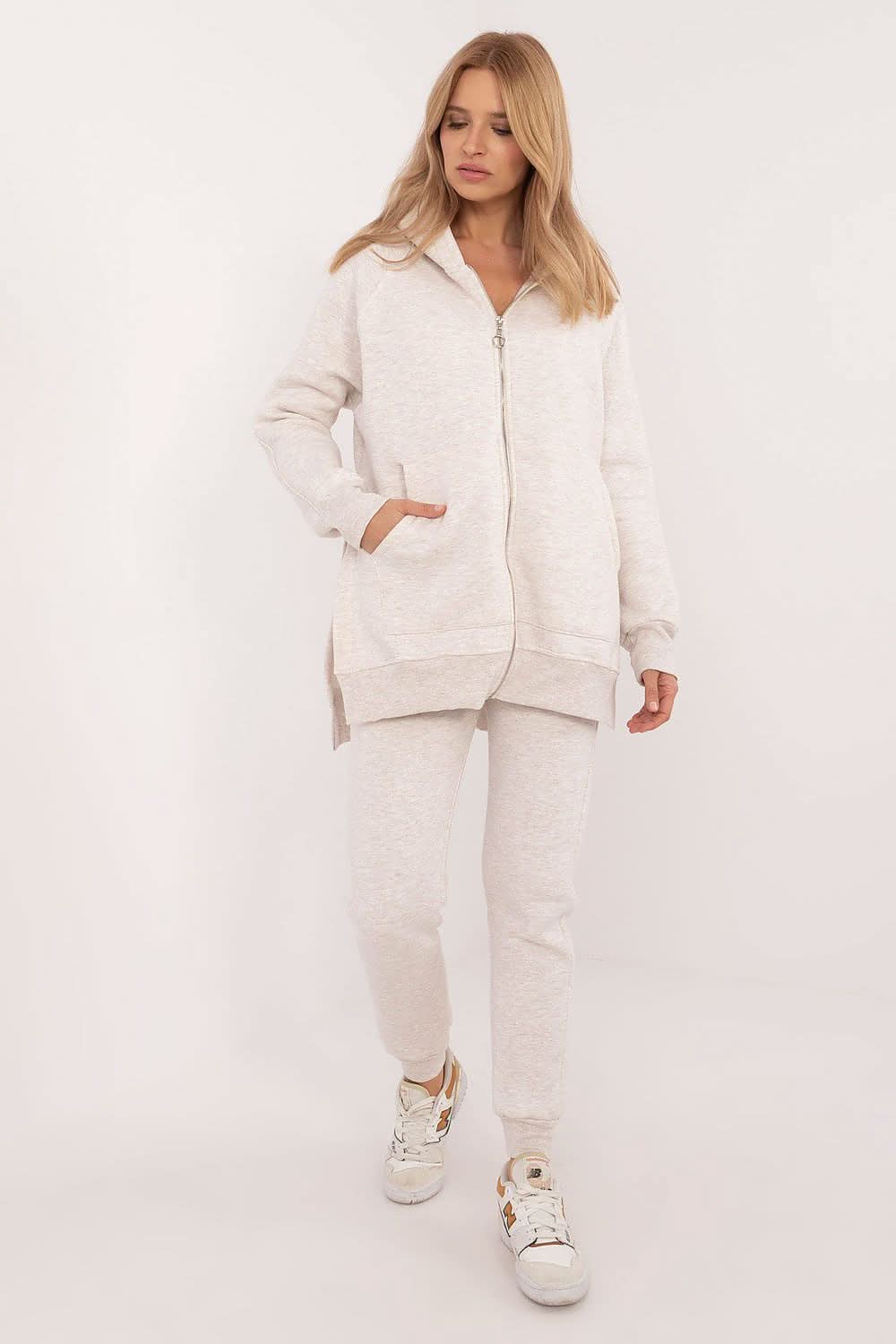 Women’s Casual Zippered Tracksuit Set - ShalayeFashion