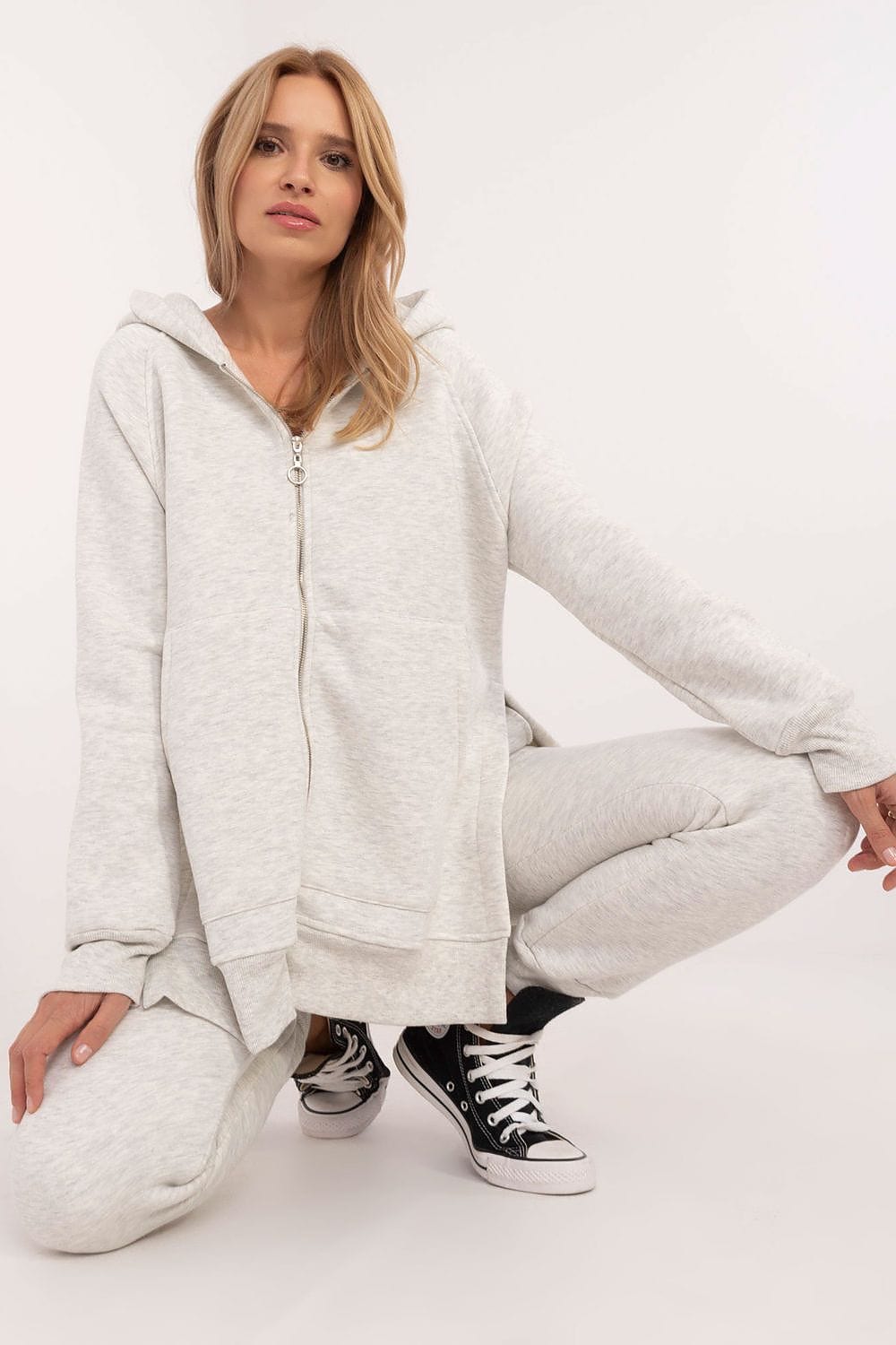 Women’s Casual Zippered Tracksuit Set - ShalayeFashion