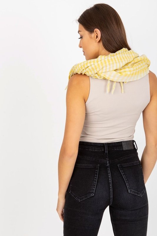 Women's Checkered Neckerchief Square Scarf - ShalayeFashion