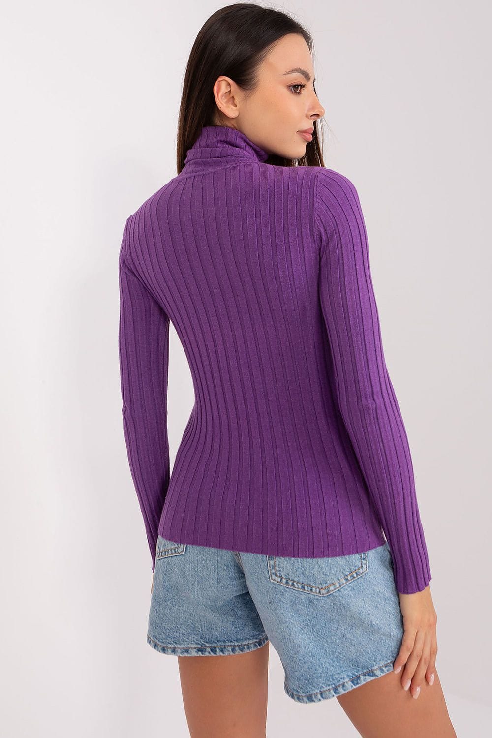 Women’s Classic Ribbed Turtleneck - ShalayeFashion