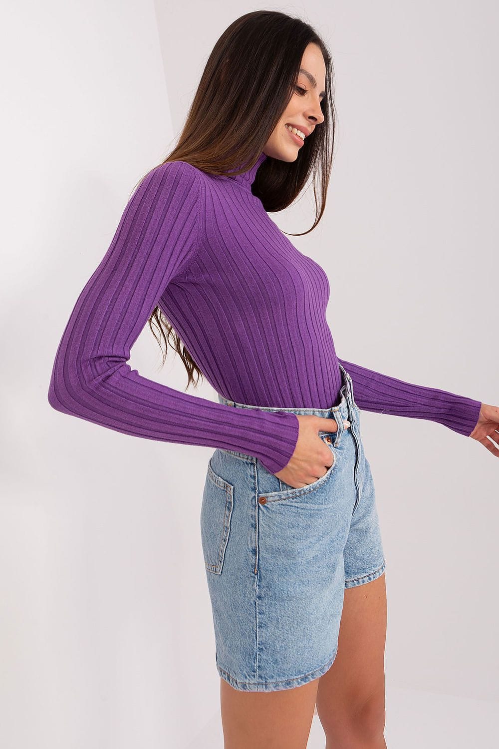 Women’s Classic Ribbed Turtleneck - ShalayeFashion