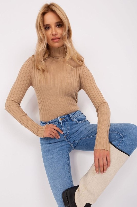 Women’s Classic Ribbed Turtleneck - ShalayeFashion
