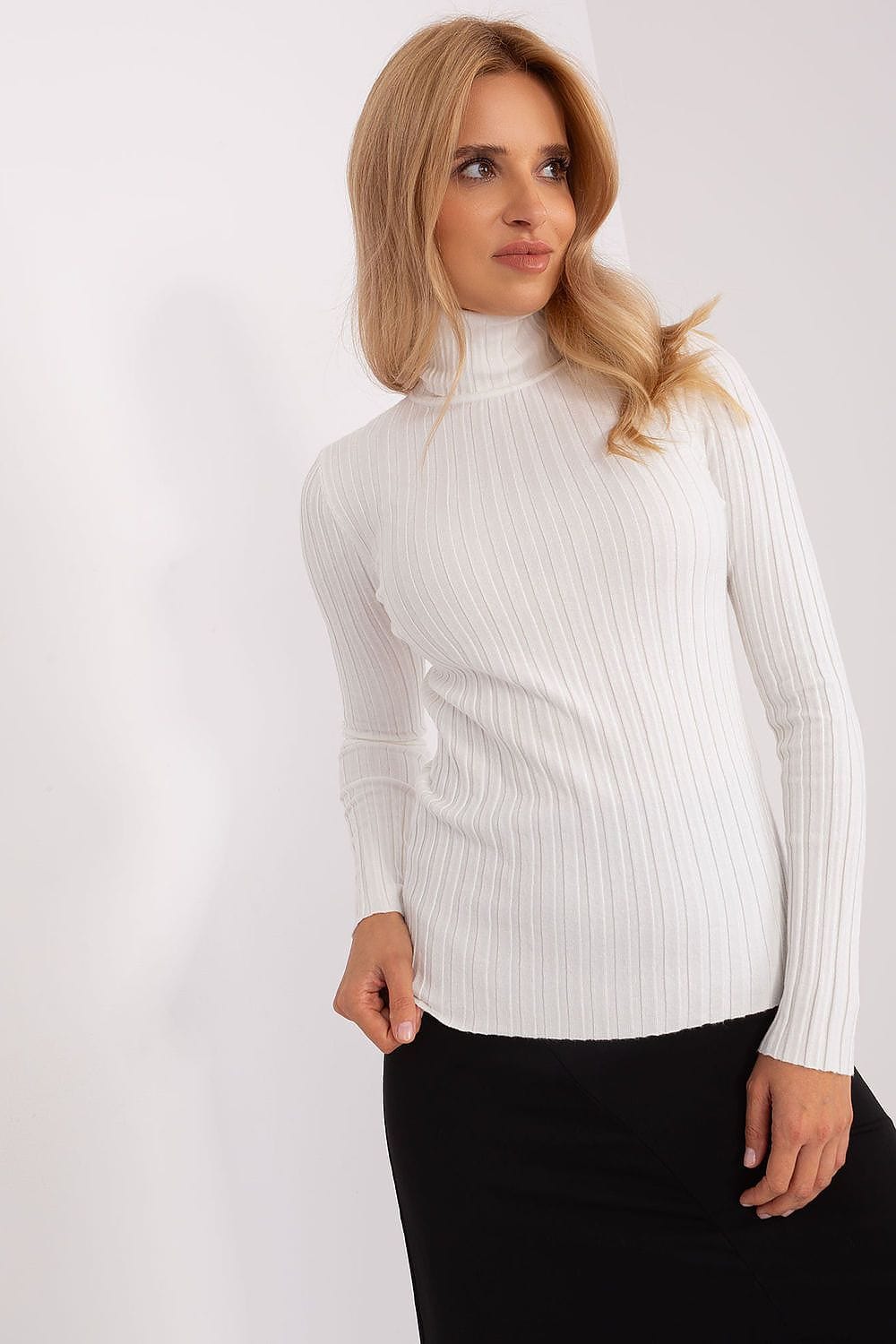 Women’s Classic Ribbed Turtleneck - ShalayeFashion