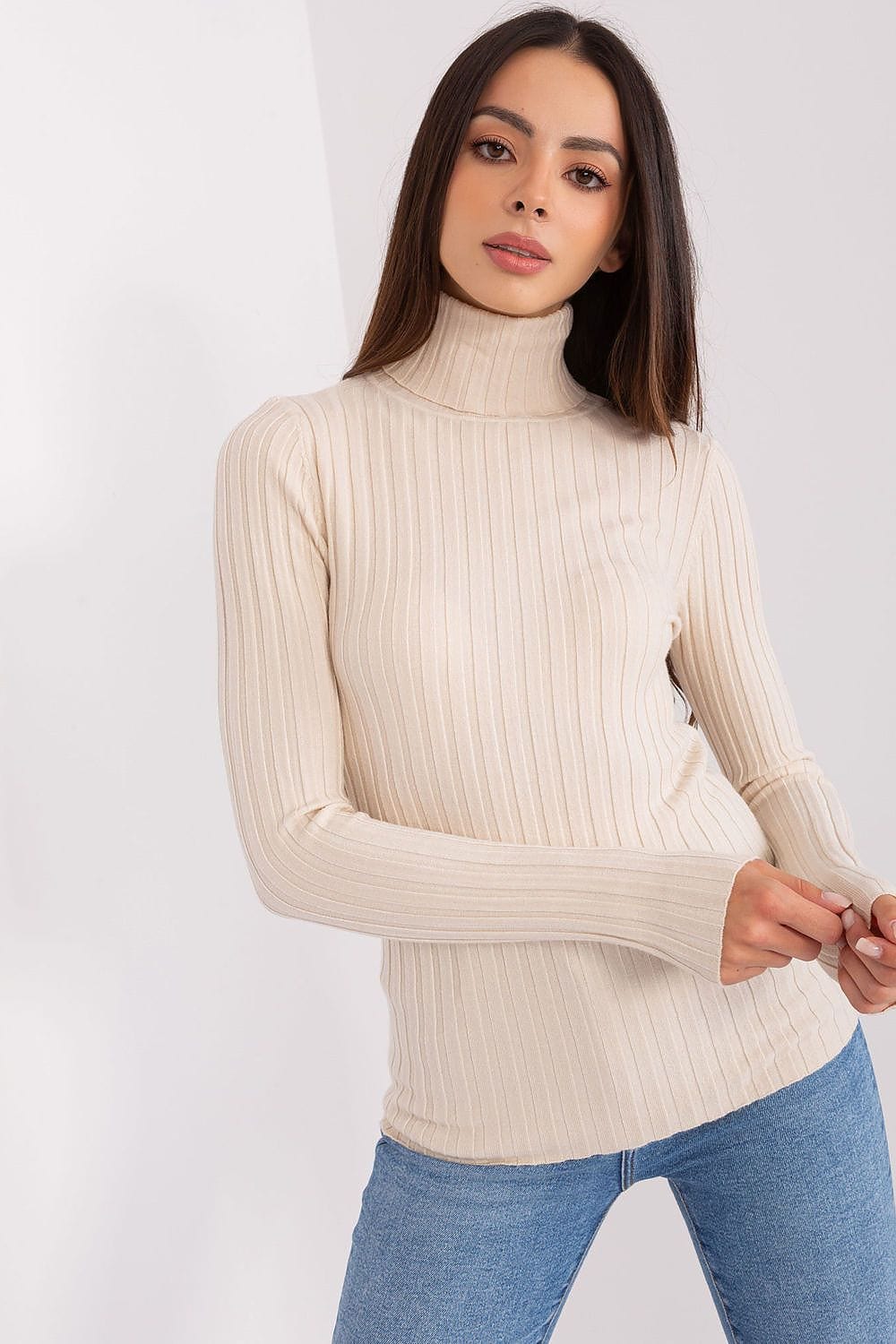 Women’s Classic Ribbed Turtleneck - ShalayeFashion