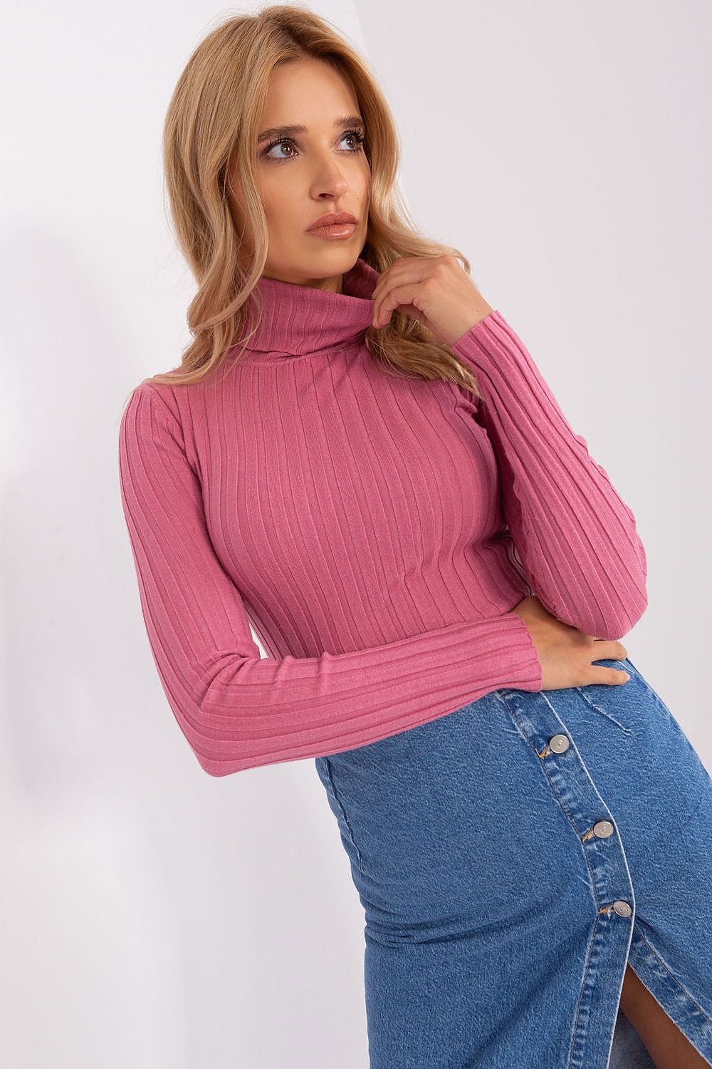 Women’s Classic Ribbed Turtleneck - ShalayeFashion