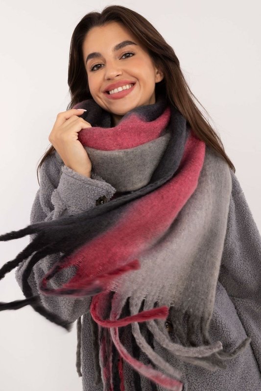 Women's Colorful Pattern Polyester Scarf Tassels 194cm - ShalayeFashion