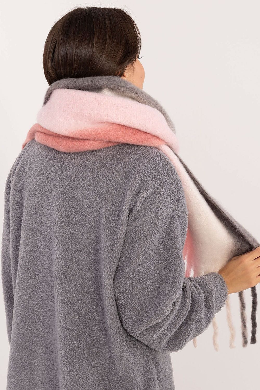 Women's Colorful Pattern Polyester Scarf Tassels 194cm - ShalayeFashion
