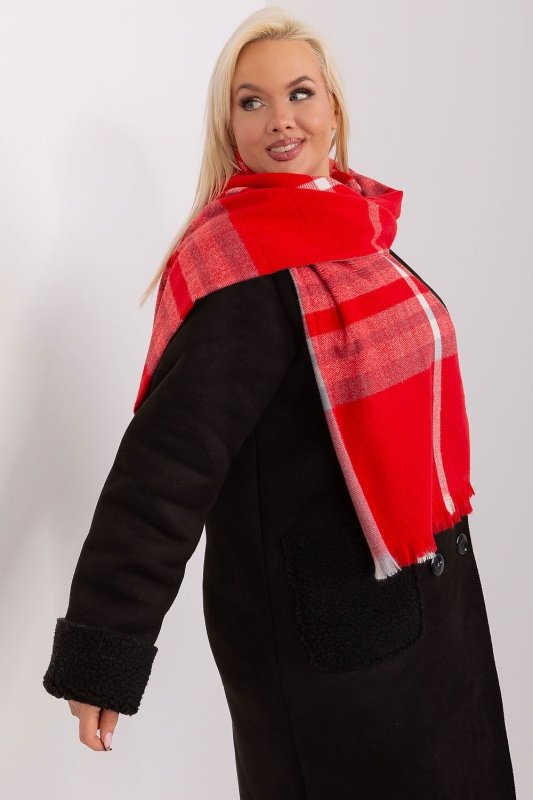 Women's Colorful Plaid Scarf Long Polyester - ShalayeFashion