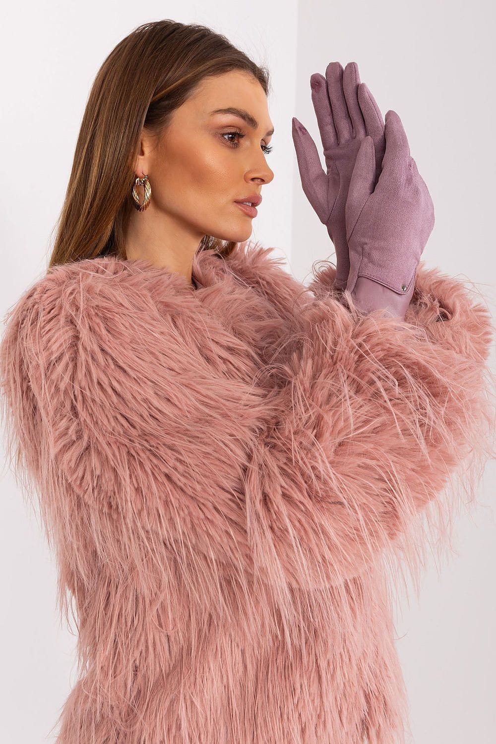 Women's Dual Material Touchscreen Gloves - ShalayeFashion
