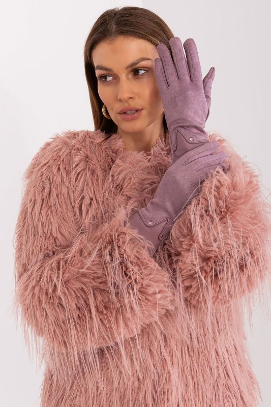 Women's Dual Material Touchscreen Gloves - ShalayeFashion