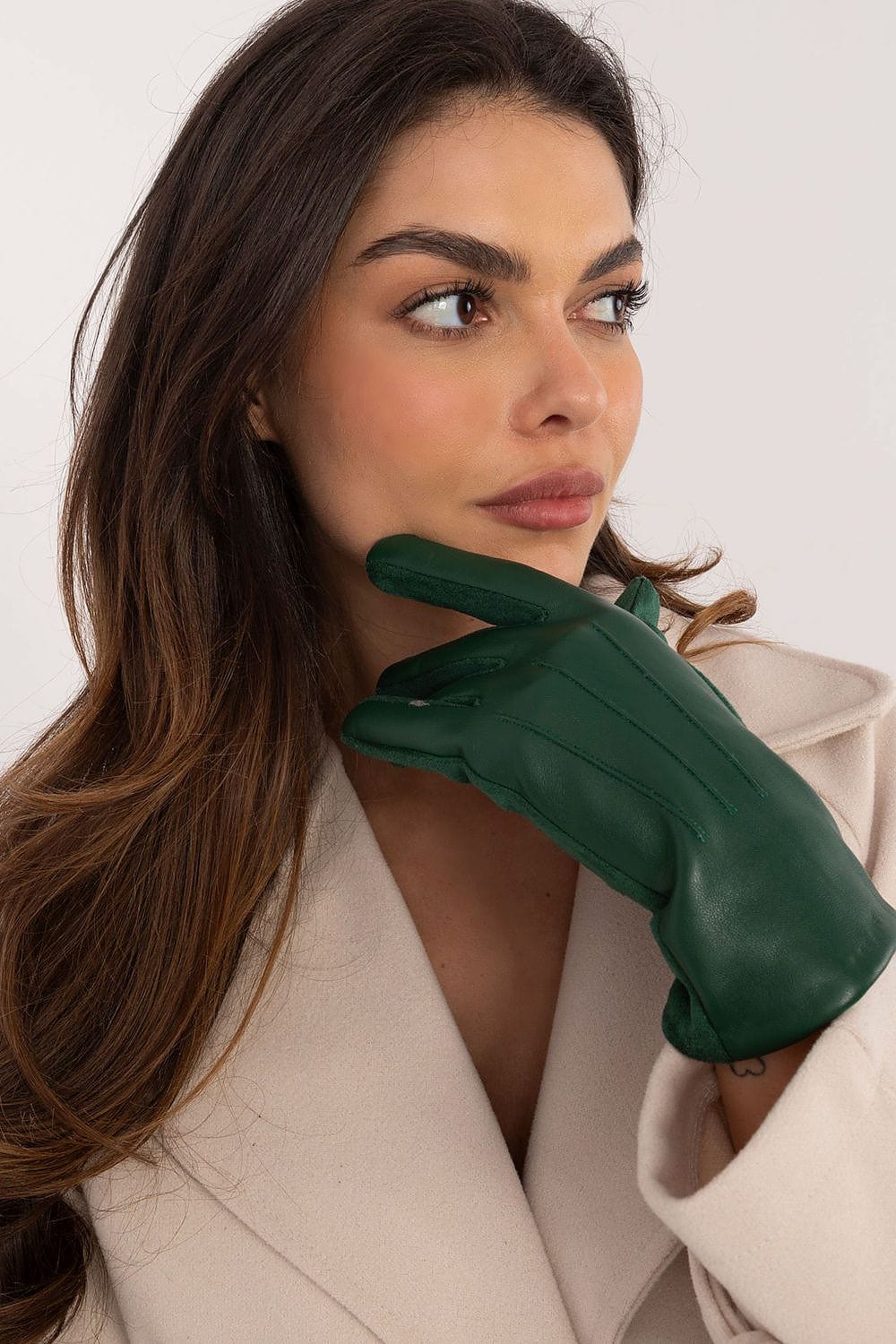 Women's Eco Leather Touchscreen Gloves - ShalayeFashion