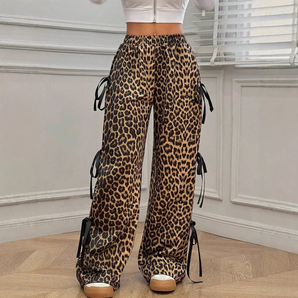 Women’s Elastic Waist Straight Pants - ShalayeFashion