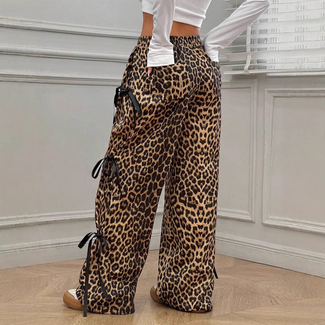 Women’s Elastic Waist Straight Pants - ShalayeFashion