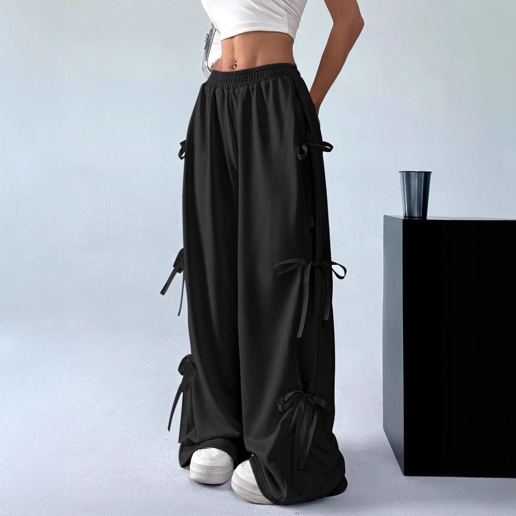 Women’s Elastic Waist Straight Pants - ShalayeFashion