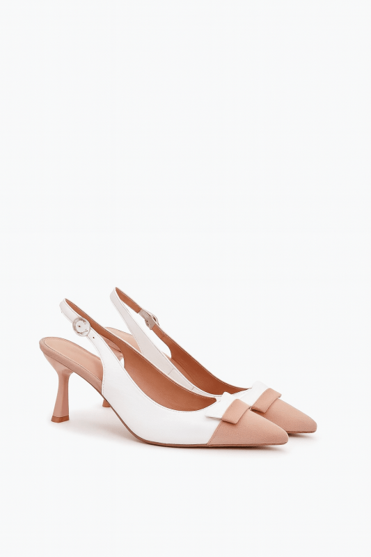 Women's Elegant Eco Leather Heels Open - ShalayeFashion