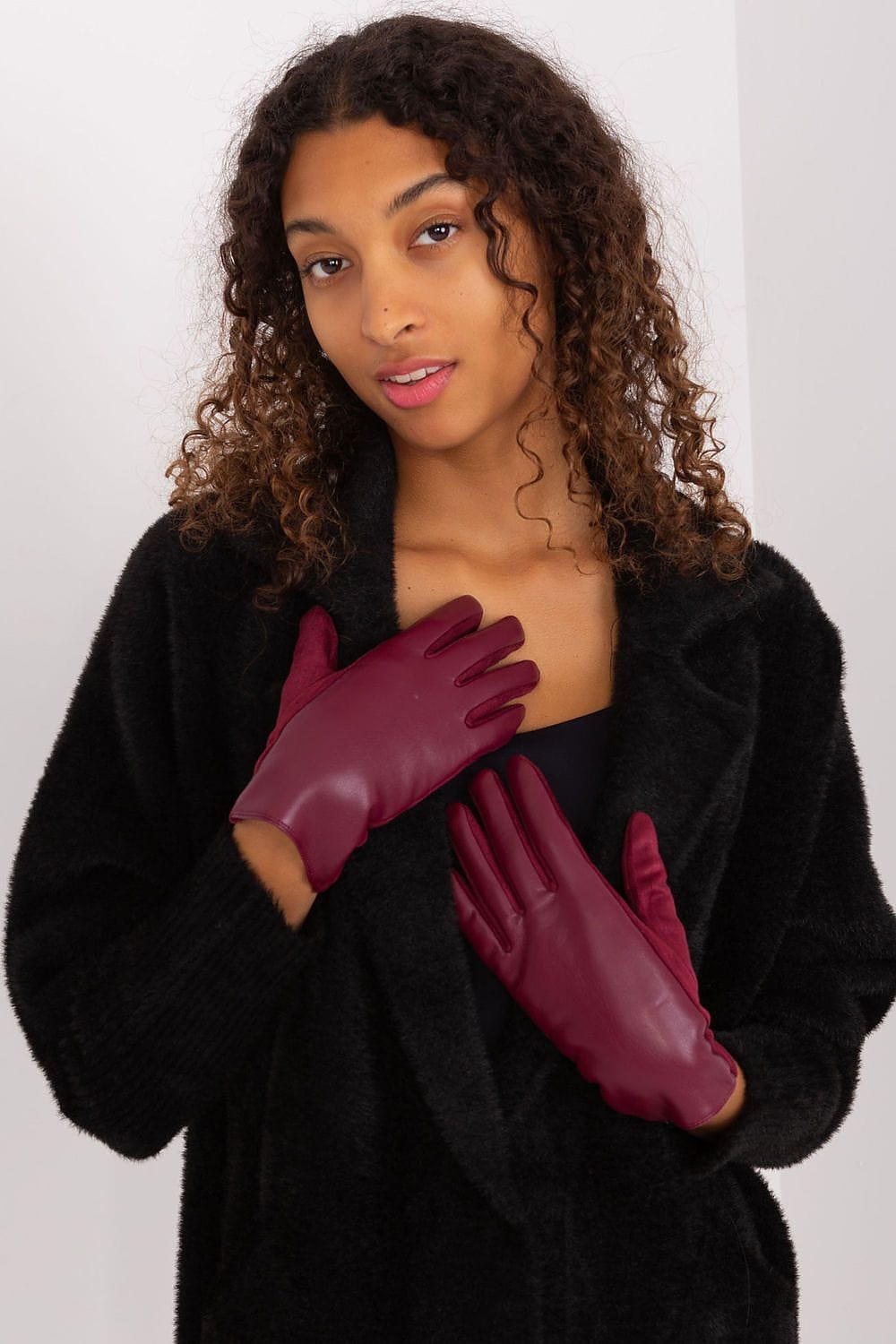 Women's Elegant Touchscreen Gloves Mixed Materials - ShalayeFashion