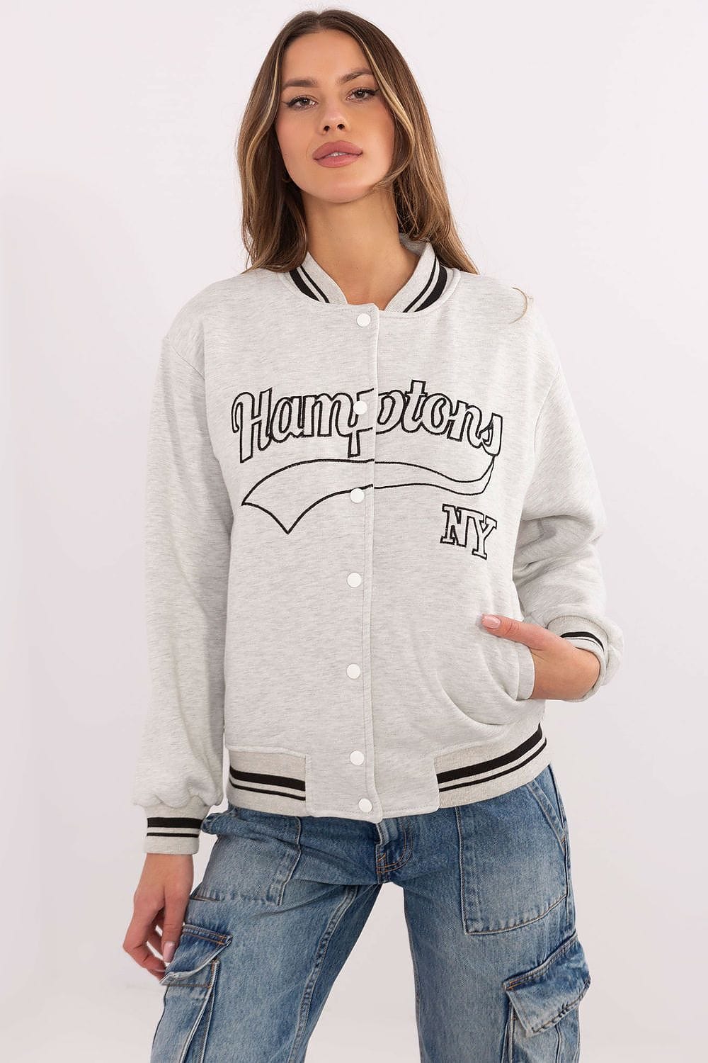 Women’s Embroidered Bomber Jacket - ShalayeFashion