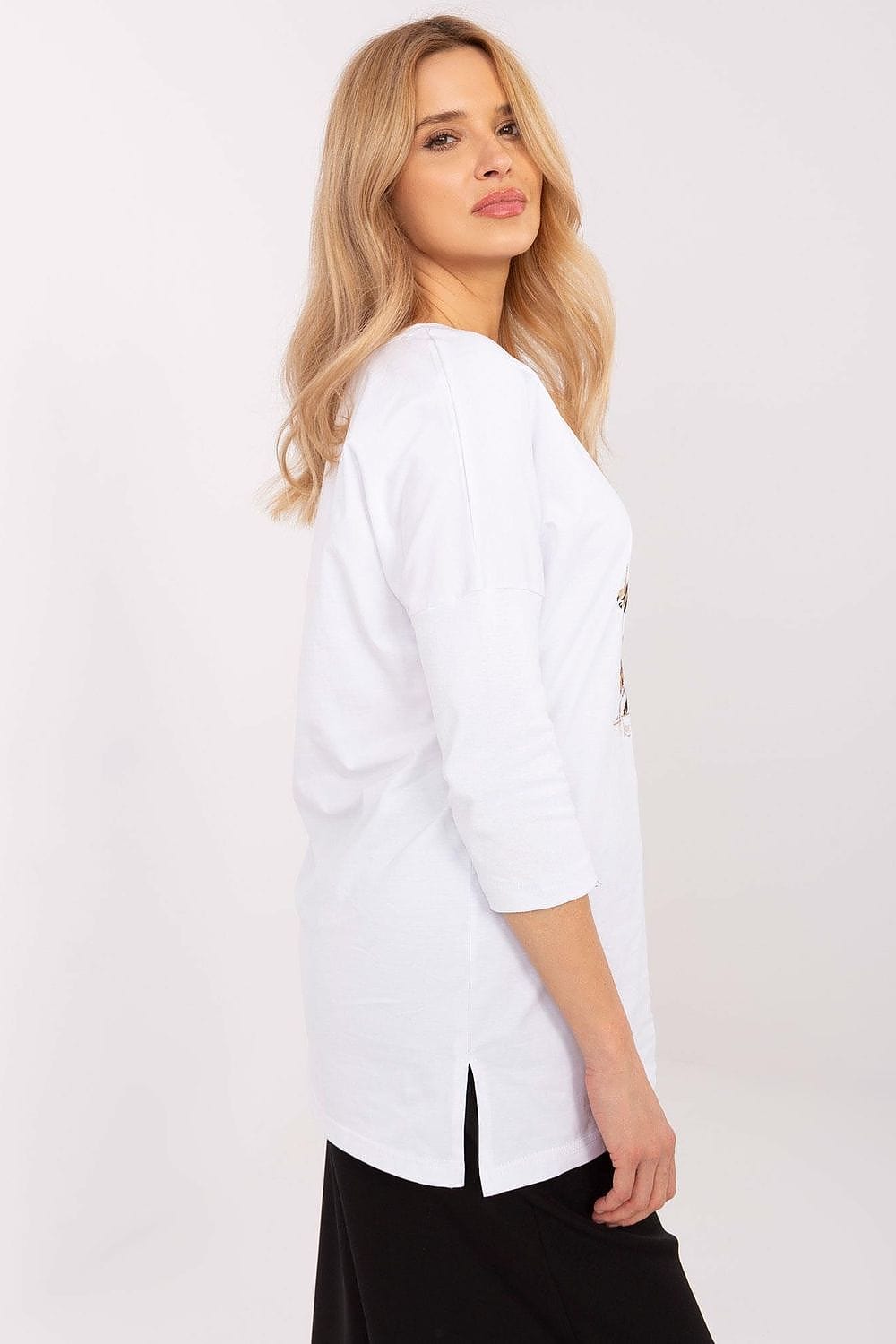 Women’s Extended Animal Motif Blouse - ShalayeFashion