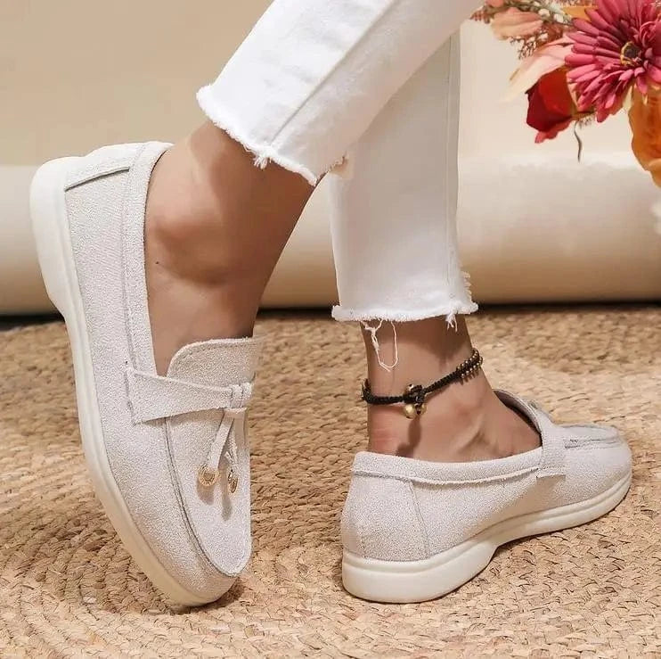 Women’s Faux Suede Slip - On Loafers - ShalayeFashion
