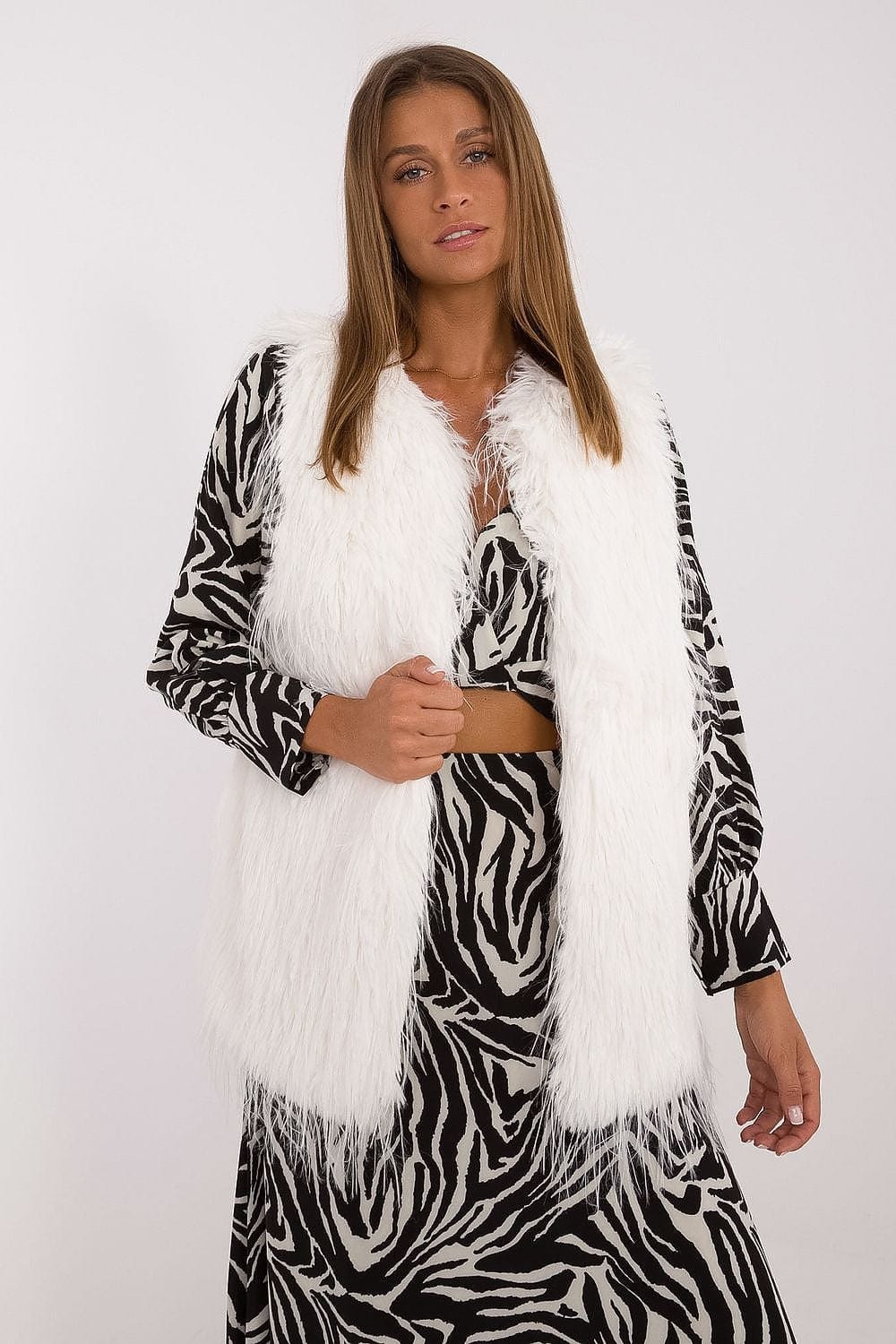 Women's Fur Vest Casual Polyester - ShalayeFashion