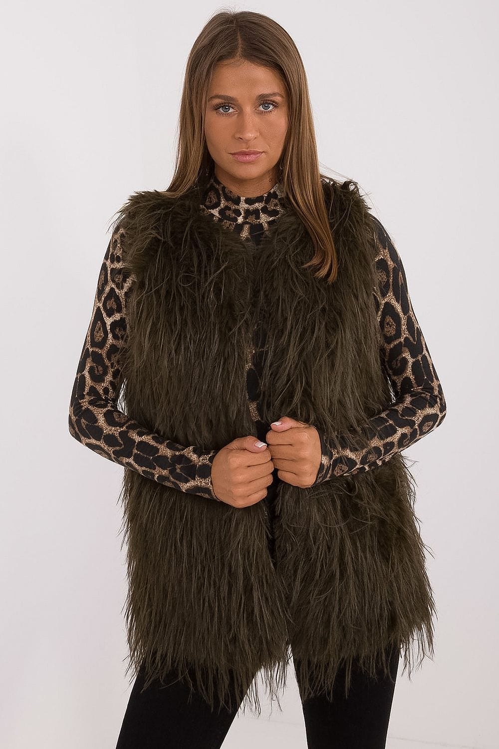 Women's Fur Vest Casual Polyester - ShalayeFashion